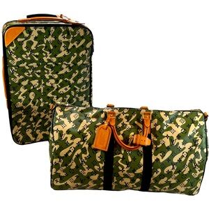VINTAGE💚LOUIS VUITTON X MURAKAMI💚Monogramoflage Roller Luggage